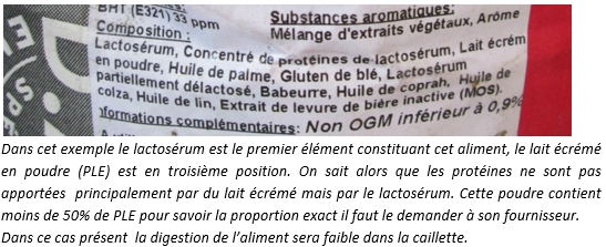 Plutôt de la poudre de lait écrémé ou du lactosérum pour les veaux ?